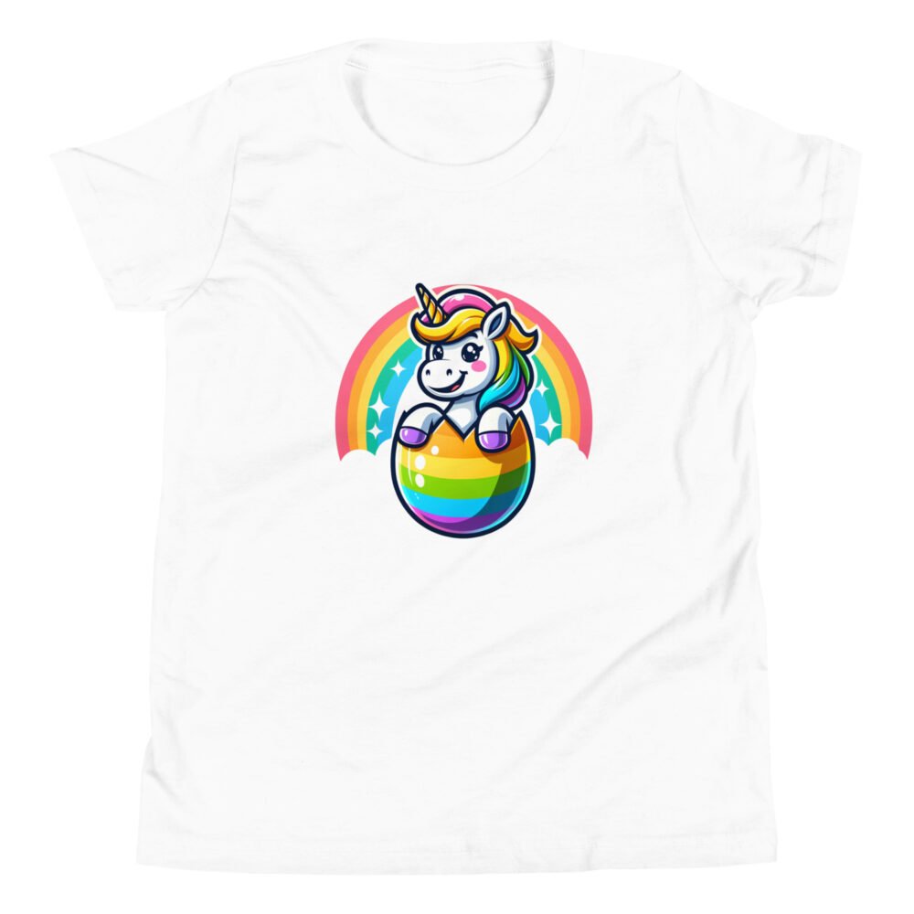 Youth Short Sleeve T-Shirt - Easter Unicorn - Image 24