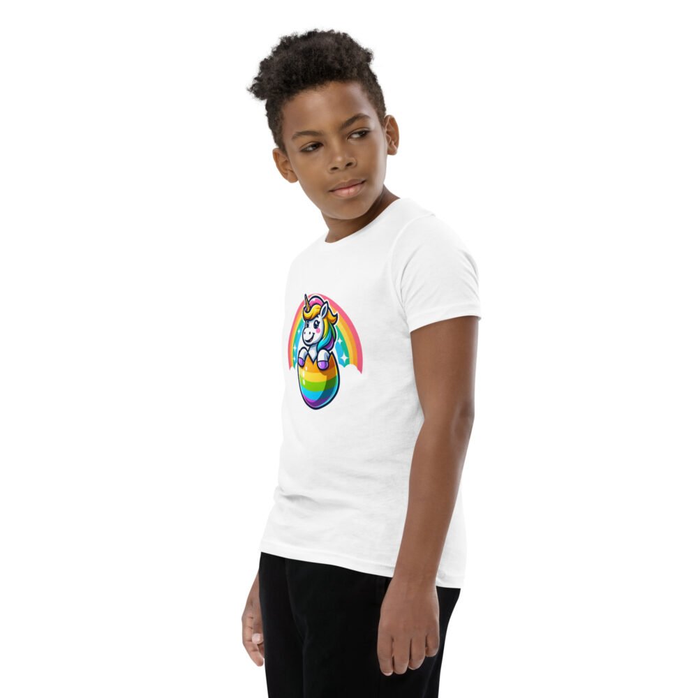 Youth Short Sleeve T-Shirt - Easter Unicorn - Image 17