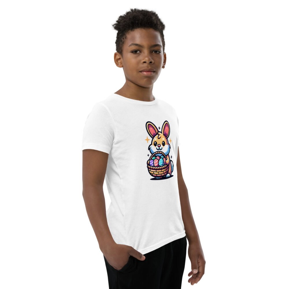 Youth Short Sleeve T-Shirt - Easter Corgi Puppy - Image 15
